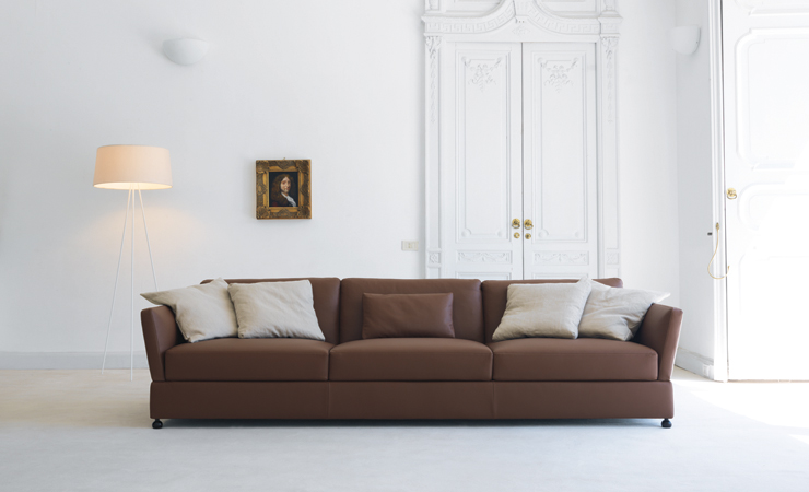 Комплект мягкой мебели Tao marrone - фабрика Biba Salotti. Диван, диван угловой, кресло.