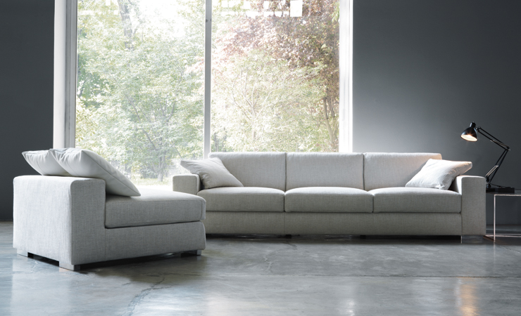 Комплект мягкой мебели Boston - фабрика Biba Salotti. Диван, диван угловой, кресло.