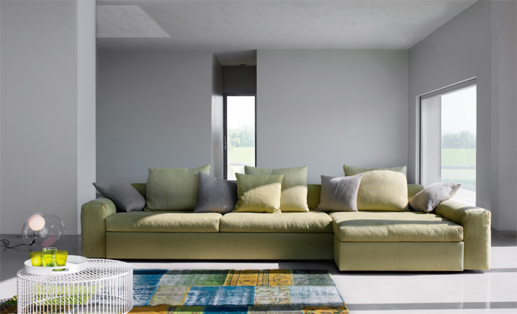 Комплект мягкой мебели Brad - фабрика Biba Salotti. Диван, диван угловой, кресло.