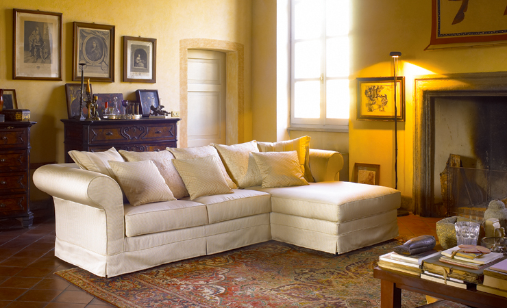 Комплект мягкой мебели Capriccio - фабрика Biba Salotti. Диван, диван угловой, кресло.