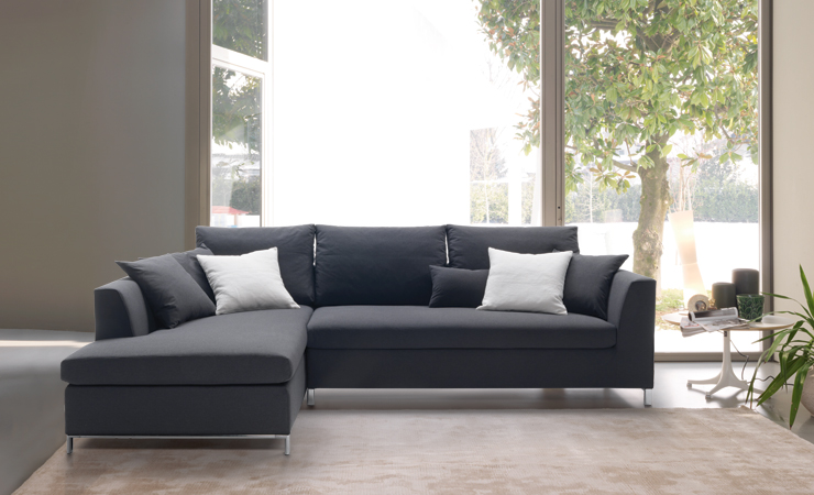 Комплект мягкой мебели Sprint - фабрика Biba Salotti. Диван, диван угловой, кресло.