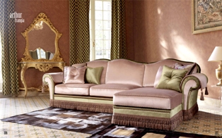 Комплект мягкой мебели Arthur - фабрика Domingo Salotti. Диван, кресло.