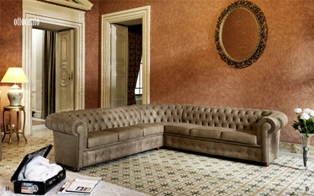 Комплект мягкой мебели Ottocento - фабрика Domingo Salotti. Диван, кресло.