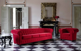 Комплект мягкой мебели Ottocento - фабрика Domingo Salotti. Диван, кресло.