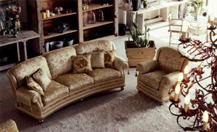 Комплект мягкой мебели Camilla - фабрика Pigoli. Диван, кресло.