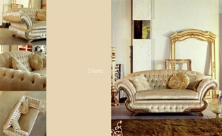 Комплект мягкой мебели Diletta - фабрика Pigoli. Диван, кресло.
