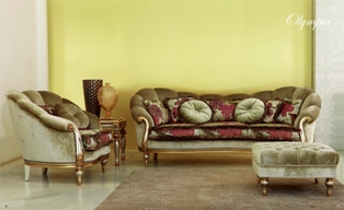 Комплект мягкой мебели Olympia - фабрика Pigoli. Диван, кресло.
