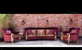 Комплект мягкой мебели Orchidea - фабрика Pigoli. Диван, кресло.