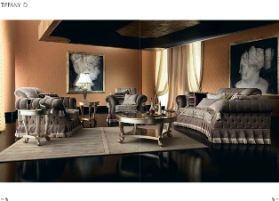 Итальянская мягкая мебель Tiffany D от Paolo Lucchetta. Диван, кресло