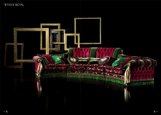 Итальянская мягкая мебель Tiffany Royal от Paolo Lucchetta. Диван, кресло