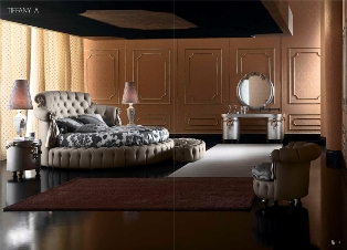 Итальянская мебель для спальни от Paolo Lucchetta. Кровать Tiffany A