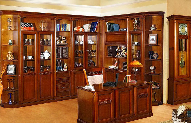 Румынская мебель для кабинета Романтик Люкс