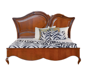 Кровать 180х200 и 160х200 деревянное изголовье «Капри» / «Capri» ART. KP216 и КР212