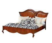 Кровать 180х200 и 160х200 деревянное изголовье с аппликациями «Капри» / «Capri» ART. KP217 и КР213
