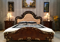 Элитная румынская мебель для спальни, кровать  «Леонардо» ver.1
