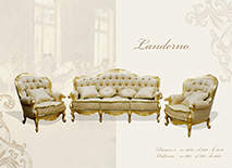 Румынская мягкая мебель Landerno (Ландерно) от фабрики «Prokess» (Прокесс). Диван 3-х местный Landerno (Ландерно)