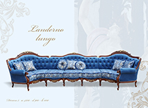 Румынская мягкая мебель Landerno (Ландерно) от фабрики «Prokess» (Прокесс). Диван Landerno (Ландерно) закругленный